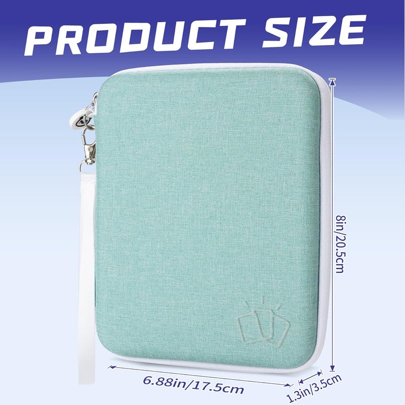 Fonwill Card Case for Yoto Cards,80-Pockets Trading Yoto Player Card Binder with Zipper,Portable Card Holder Book for Holding Mini Audiobook Cards,Suitable for Boys and Girls(Cyan) - Image 3